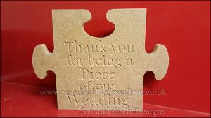 Jigsaw wedding piece
