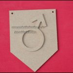 Boy Gender sign & Bunting Piece