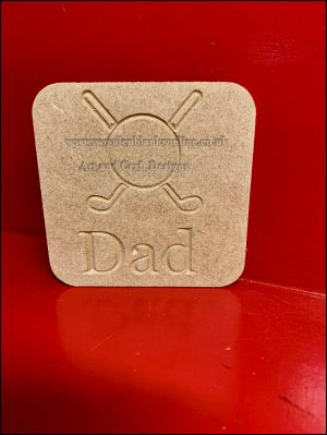 Dad golf club coaster 2
