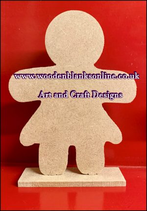 Gingerbread girl on plinth