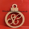 Santa Claus Initial Bauble