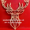 Geometric Stag Head 300mm high x 6mm