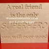 A Real Friend plaque