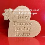 Personalised Pawprint Heart