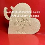 Personalised Horseshoe Heart