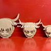 Highland cow heads
