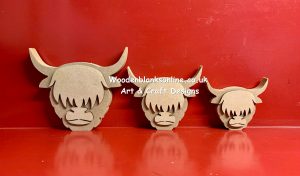 Highland cow heads