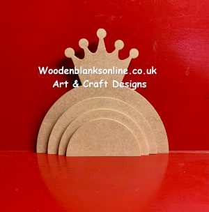 Crown rainbow stacker design 1