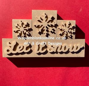 Let it snow 18mm snowflakes