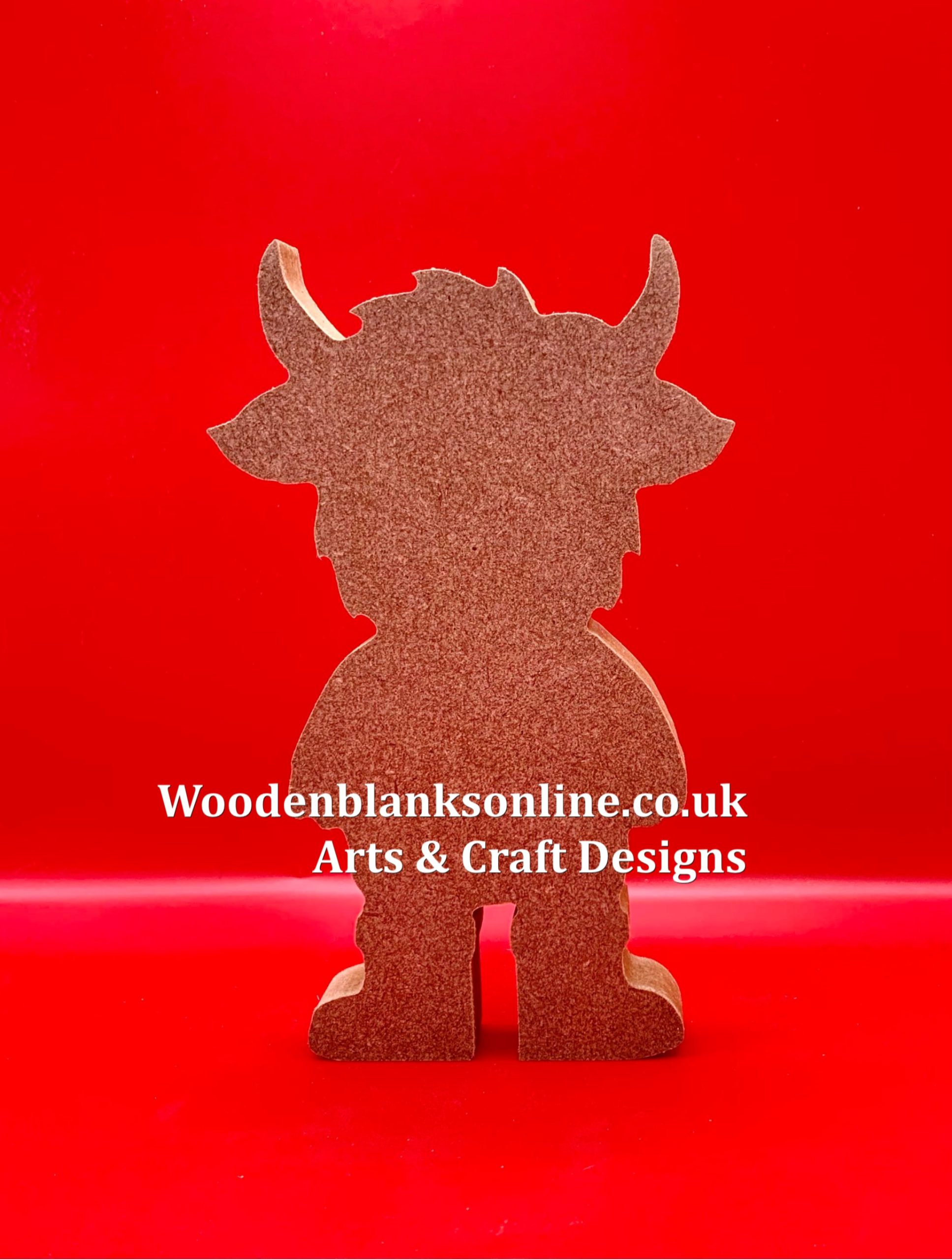 Highland cow in boots design 1 large