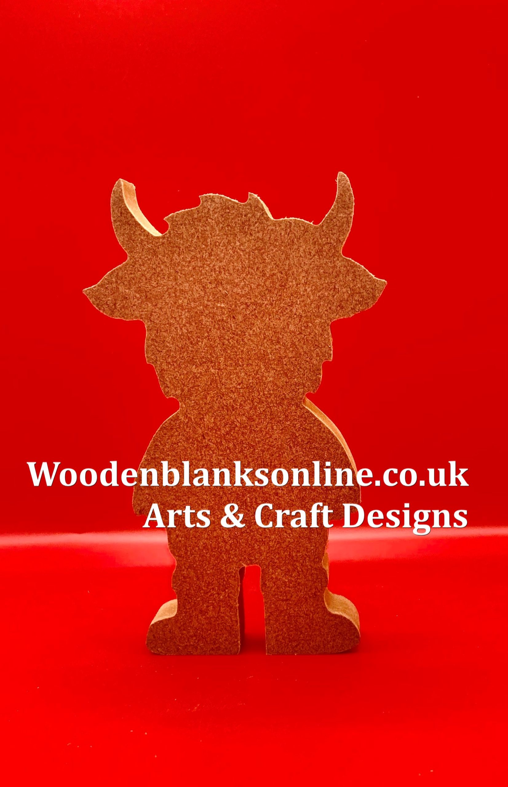 Highland cow in boots design 1 medium