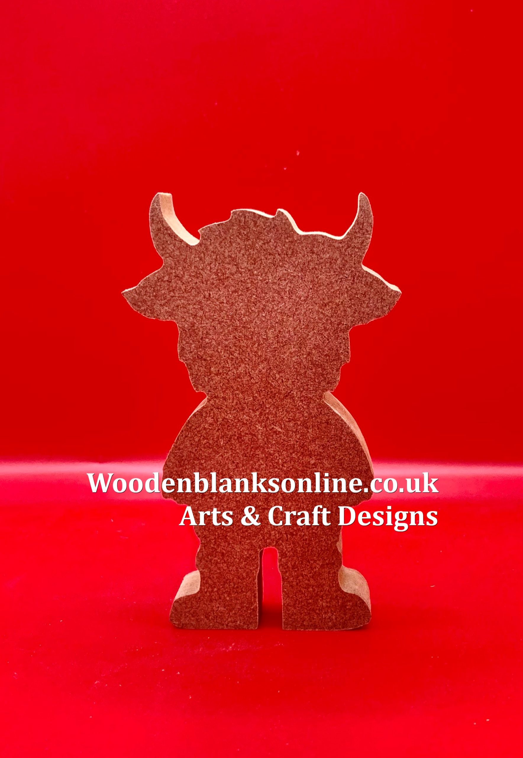 Highland cow in boots design 1 small