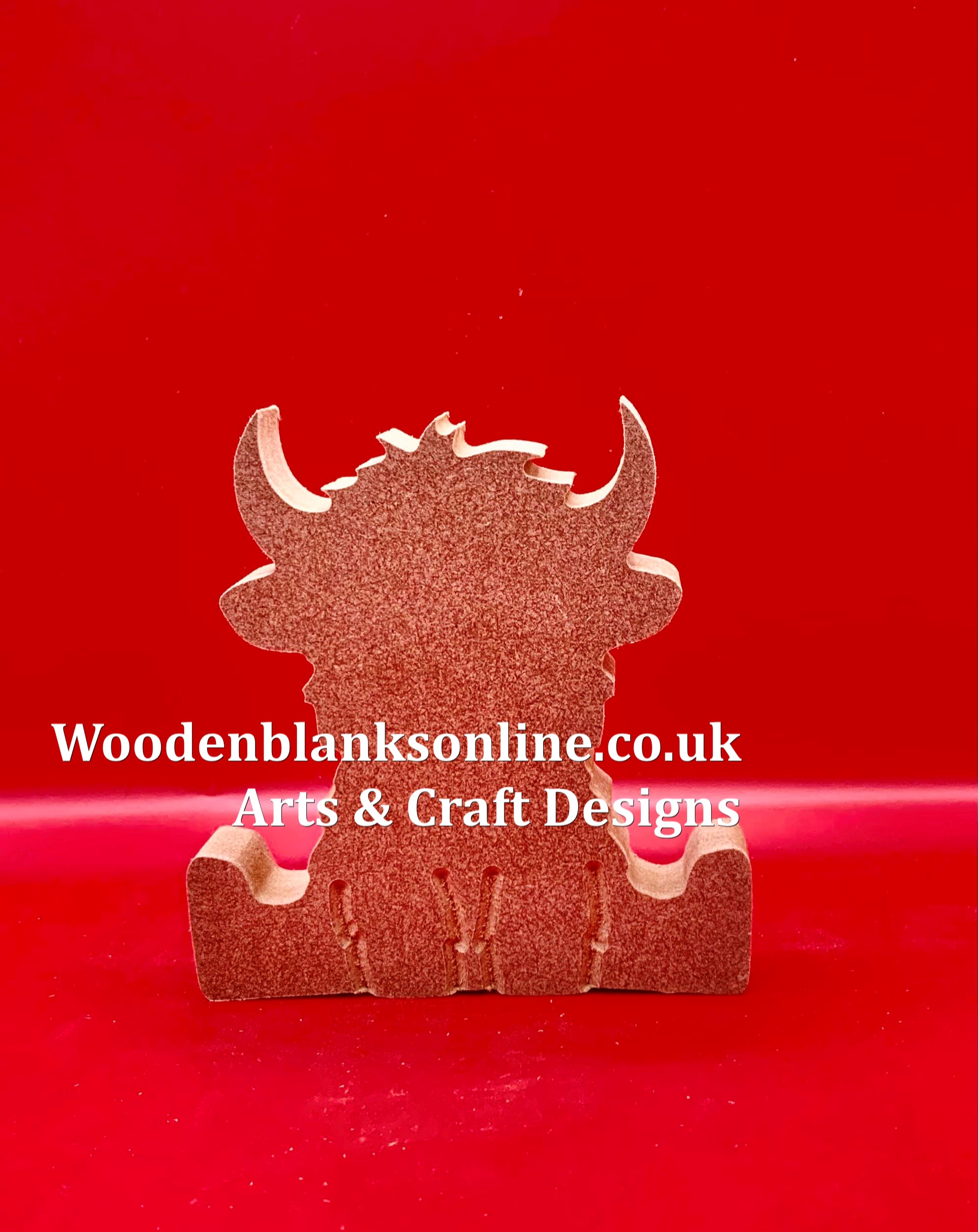 Sitting highland cow in boots medium